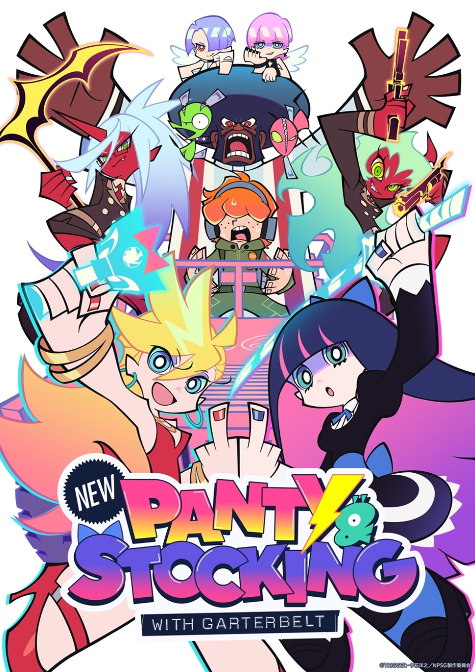 انمي New Panty & Stocking with Garterbelt